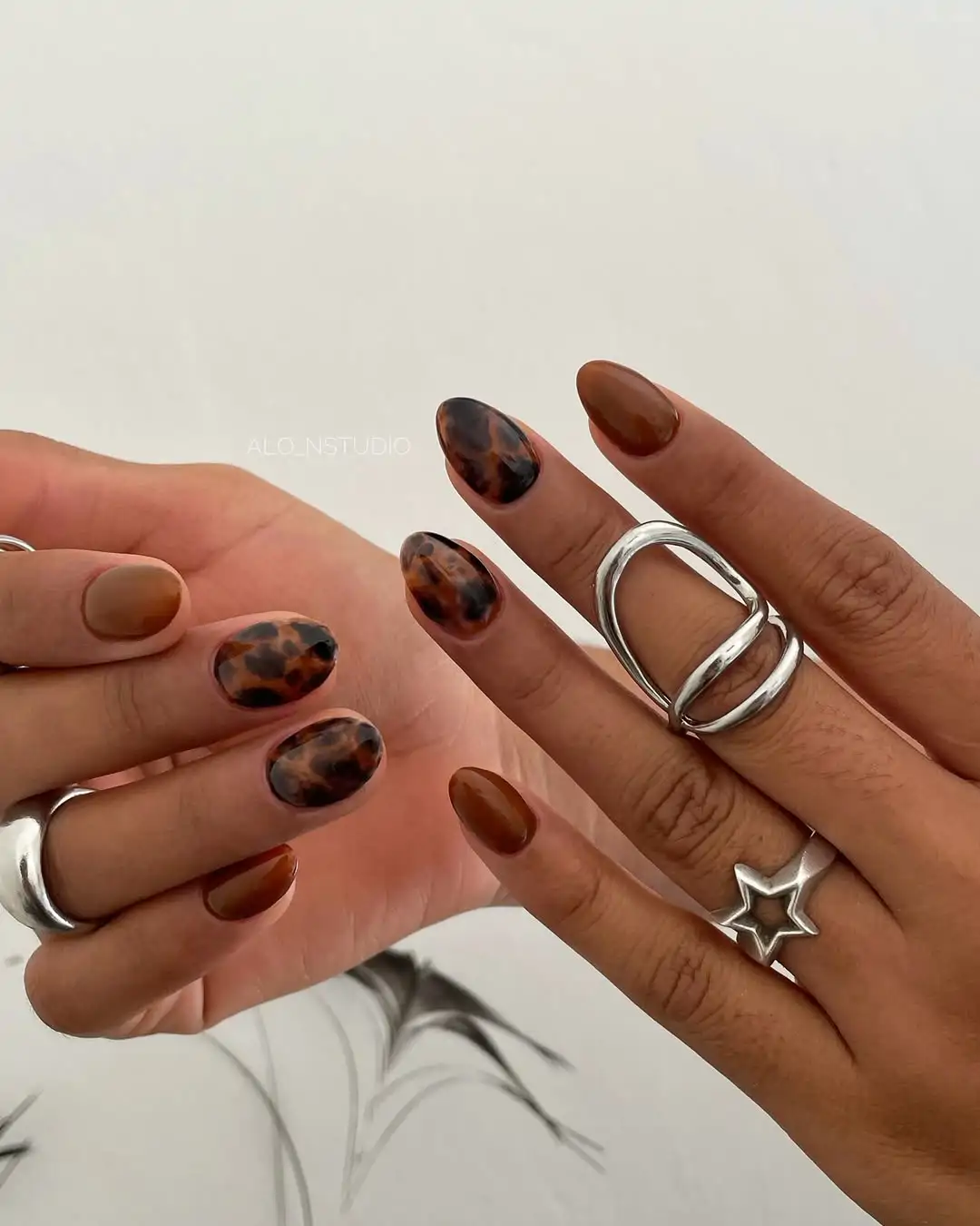 uñas animal print