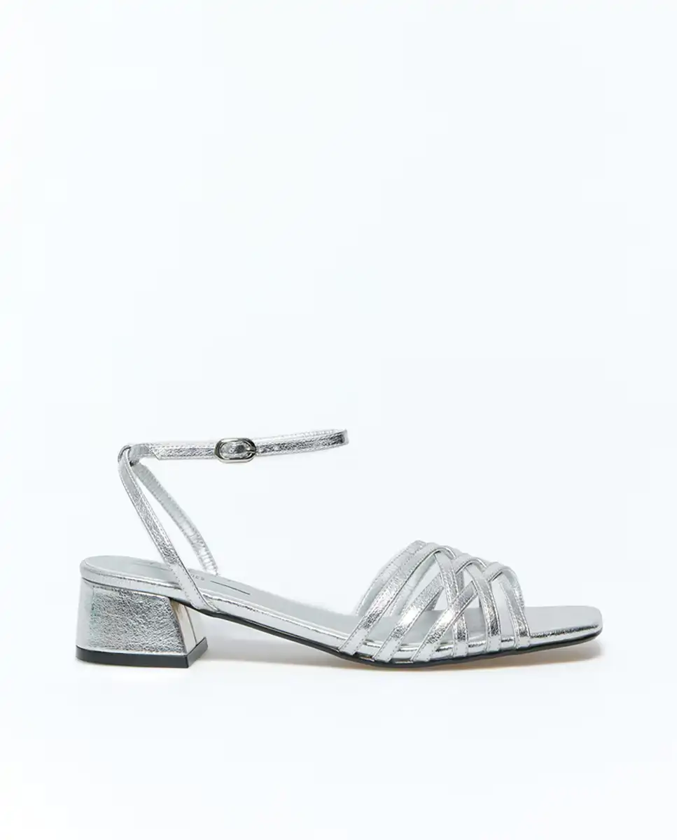 Sandalias plata