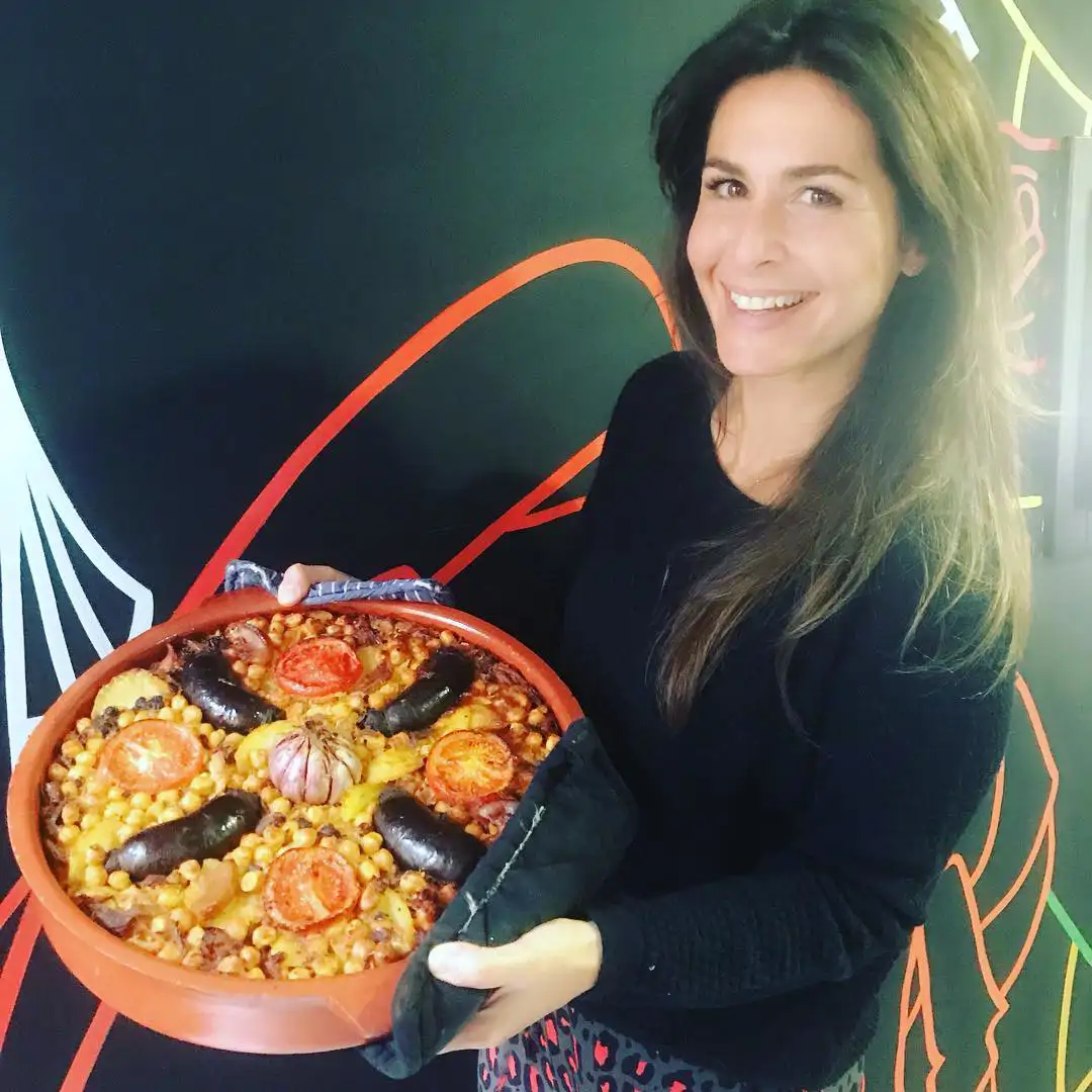 Nuria Roca y arroz al horno