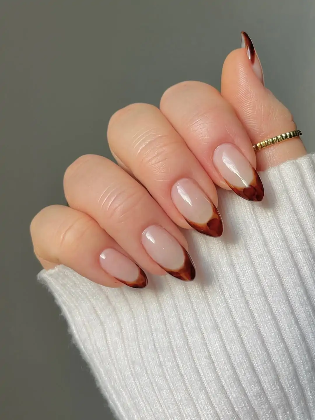 uñas francesas invierno