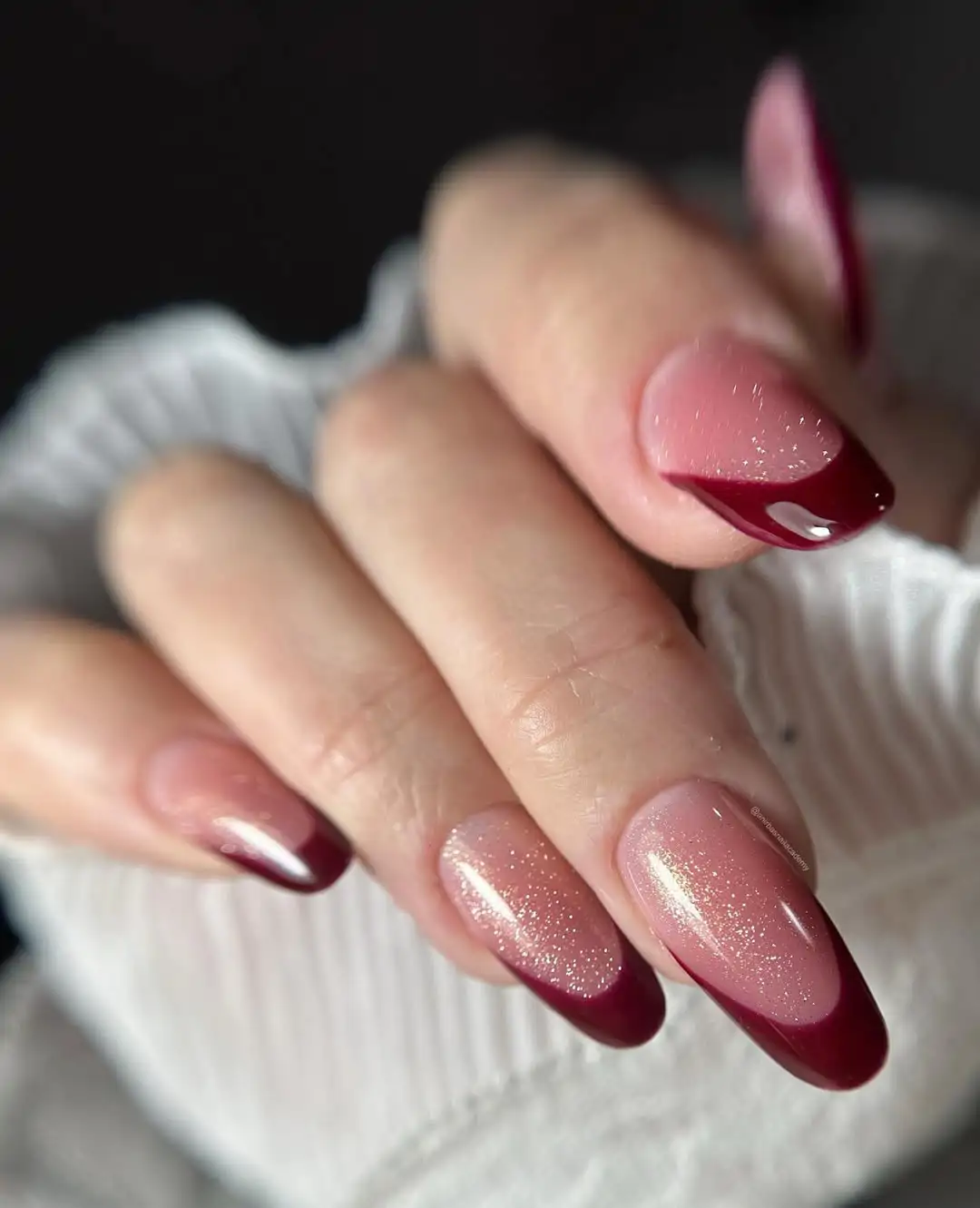 uñas francesas invierno