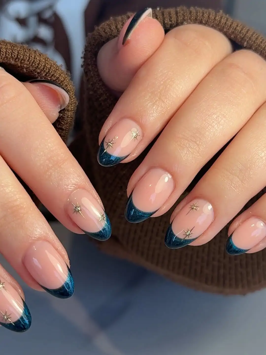 uñas francesas invierno