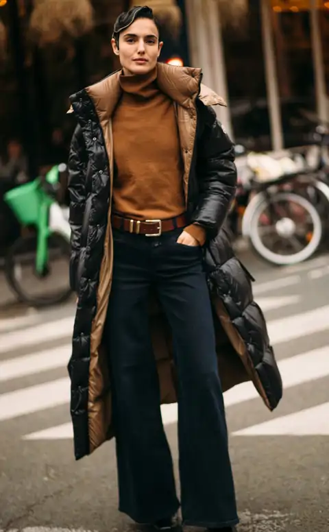 El mejor plumífero de Primark es este larguito, que tapa caderas, tiene cinturón y capucha y abriga sin agobiar