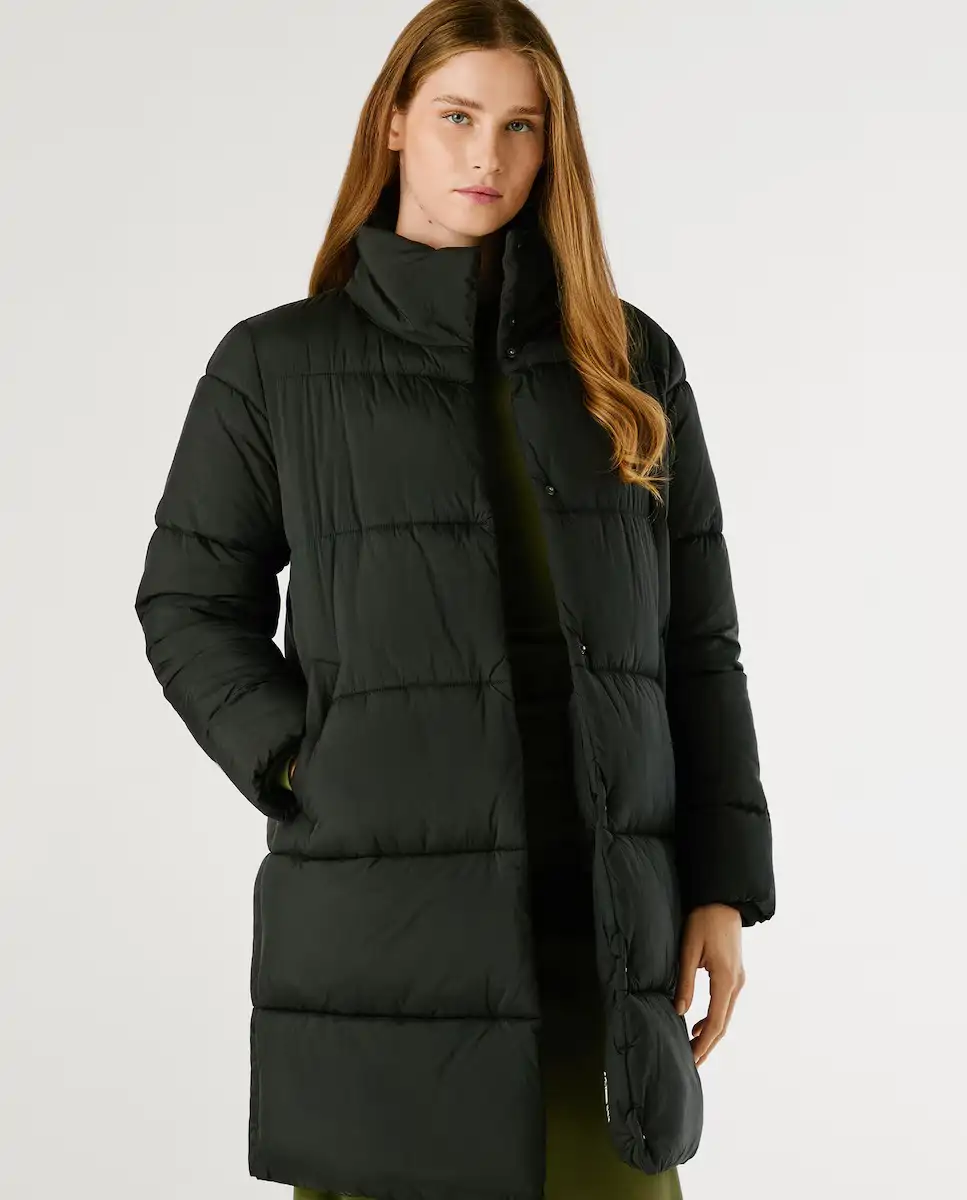 Abrigo De Cuello Alto - Negro - MUJER | H&M ES