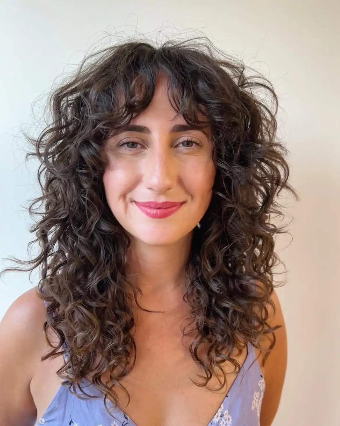 Curly shag cheveux bouclés automne 2026